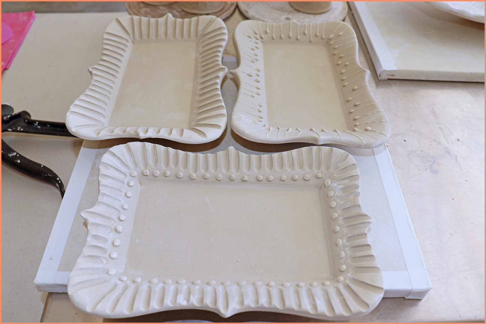 an image of three hand built trays 