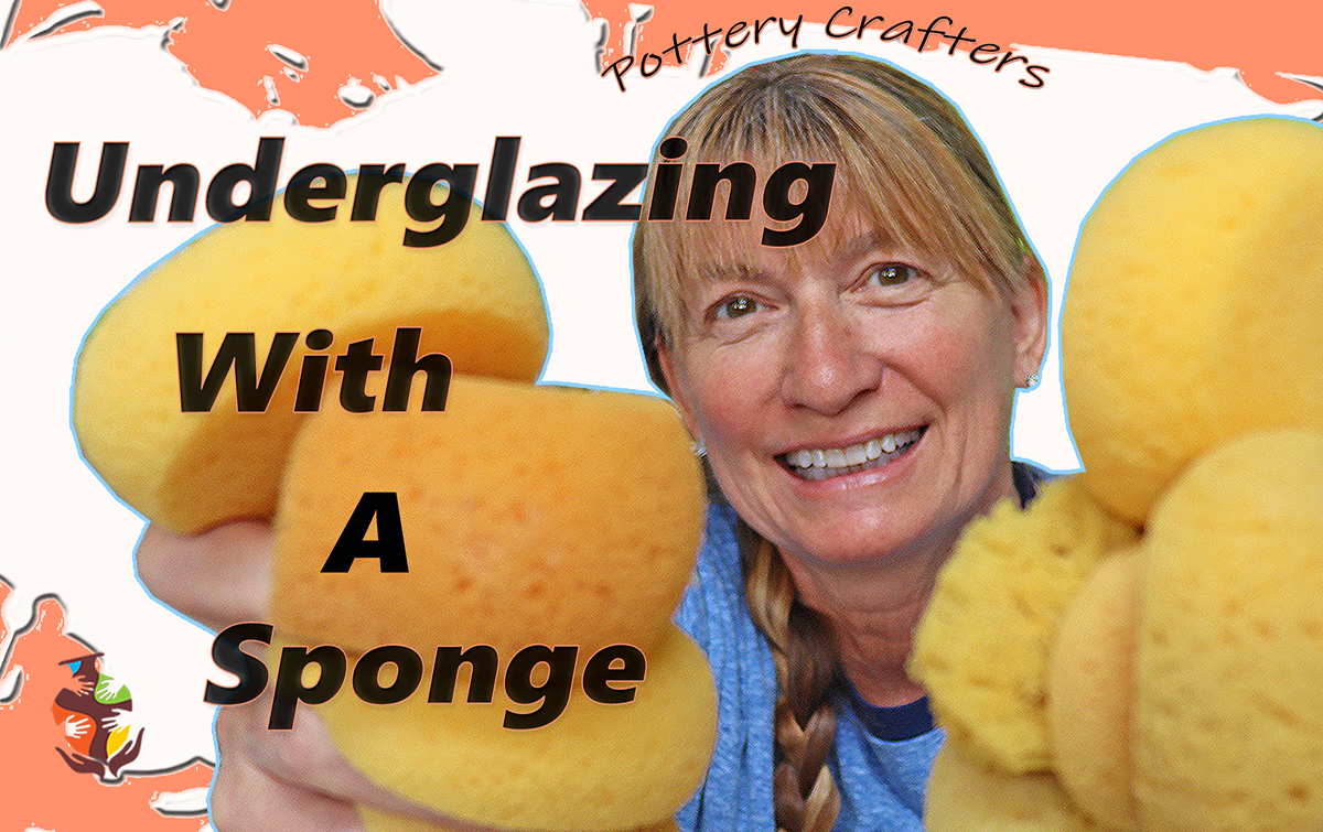 an image of a potter holding sponges