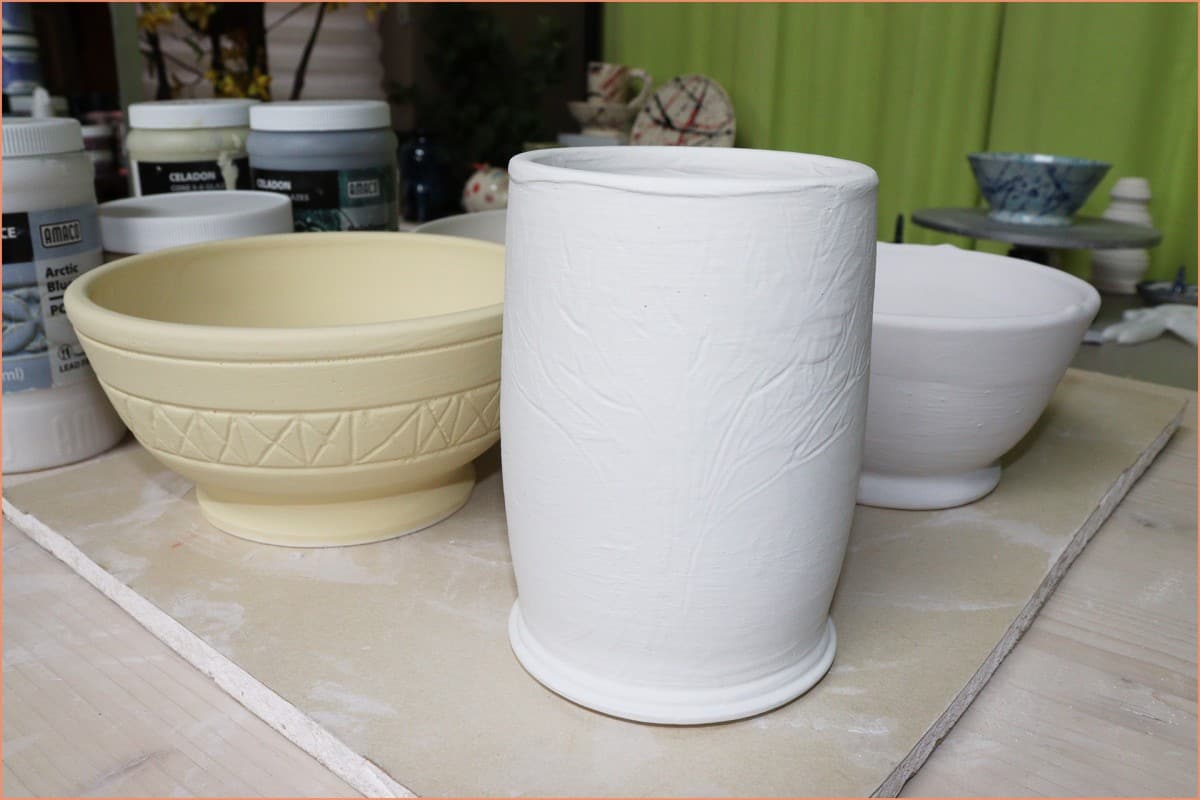 Picture of glazed pottery