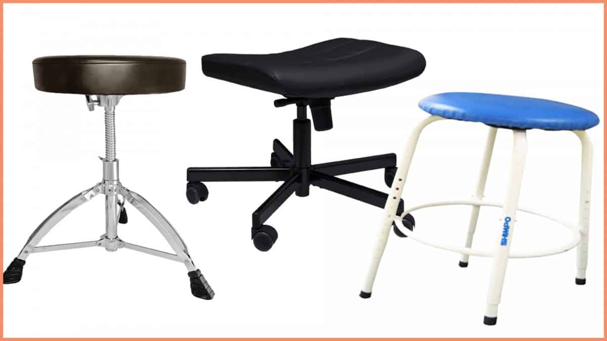 Potter's Stools a picture of three potter stools