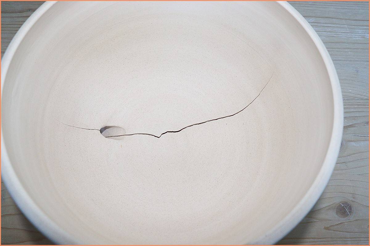 Image of a cracked planter